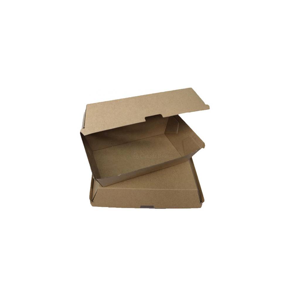 6 x 4 x 1.4 Kraft Paper Burger Boxes (600/Case)