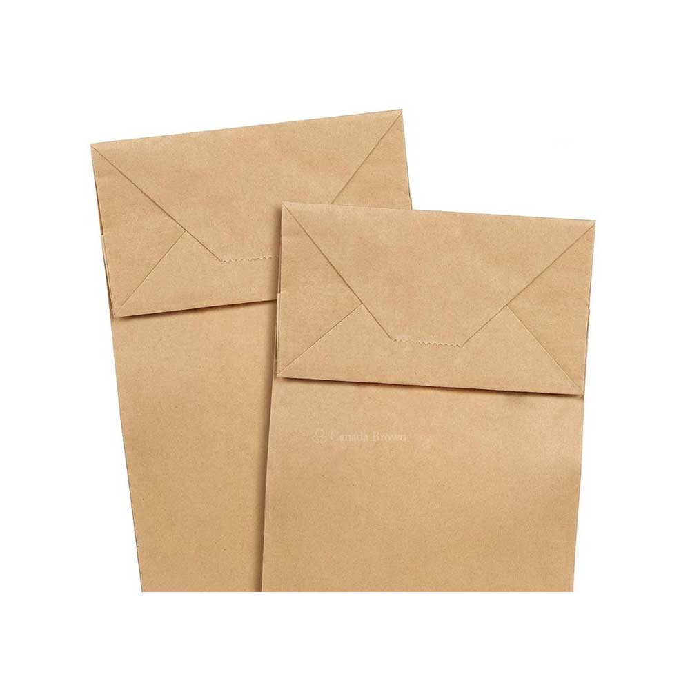 12" x 7" x 17" White SOS Paper Bags 500/Case