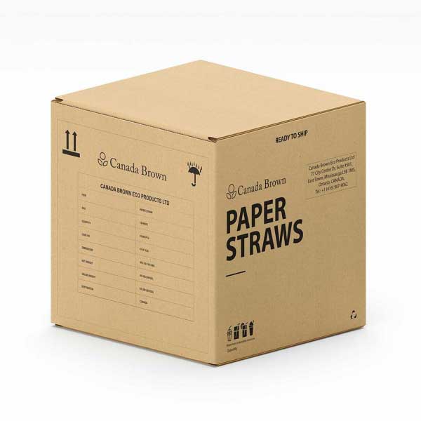7.75” Jumbo Regular Kraft Paper Straws (5000/CS)