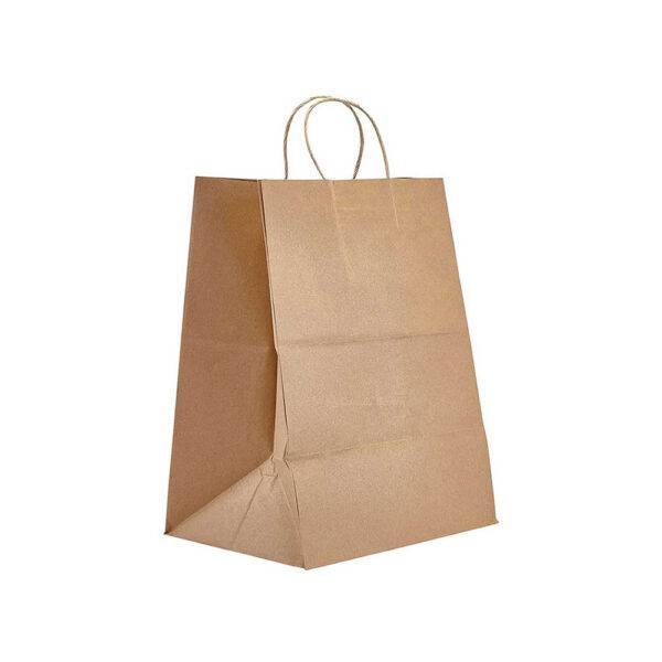 10" x 5" x 13" Kraft Twisted Handle Paper Bag (250/CS)