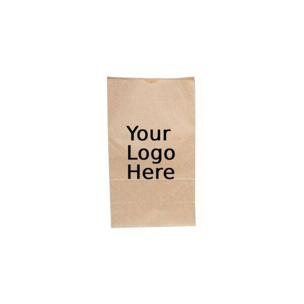 4.75" x 2.94" x 8.56" 3LB Custom Printed SOS Kraft Paper Bags (500/CS)