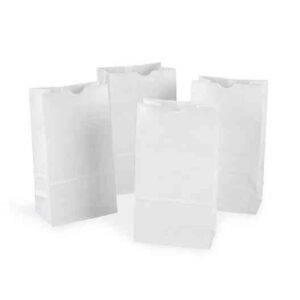 12LB White SOS Paper Bags (500/BNDL)