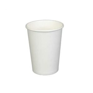 10oz White Squat Single Wall Paper Cup Recyclable (1000/CS)