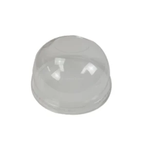 92mm Clear Flat Lid with X Slot for 14oz Clear Cold Cups PET Recyclable (1000/CS)