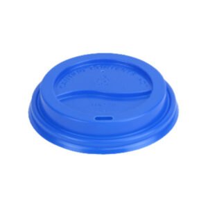 98mm Blue Flat Lid for 10-24oz Paper Cup (1000/CS)