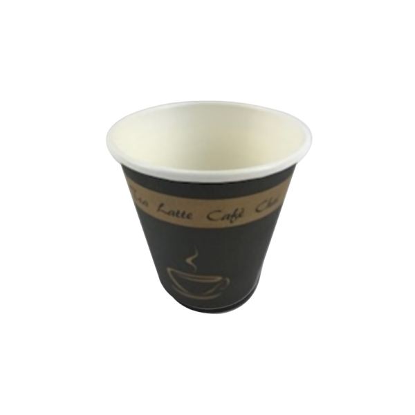 8oz Squat Single Wall Paper Cup Classic Design Recyclable (1000/CS)