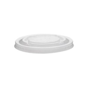98mm Clear Flat Lid for 16oz Cold Cups PET (1000/CS)