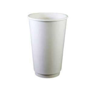 16oz White Double Wall Hot Drink Paper Cups (500/CS)