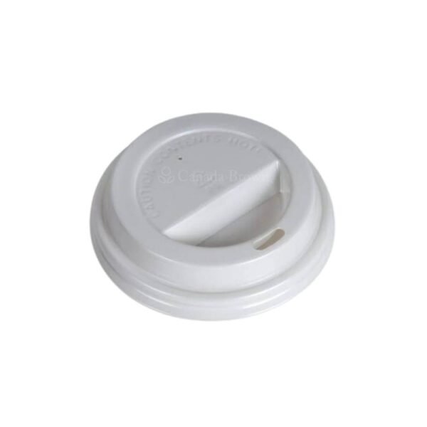 90mm White Dome Lid Plastic for 10-24oz Paper Cups (1000/CS)