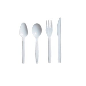 White Soup Spoon Medium Heavy Cutlery PP Ruby Layer Pack (1000/CS)