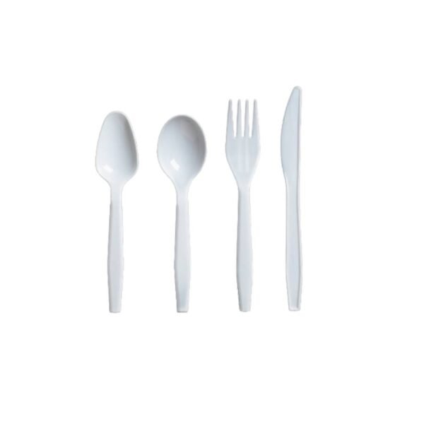 White Soup Spoon Medium Heavy Cutlery PP Ruby Layer Pack (1000/CS)